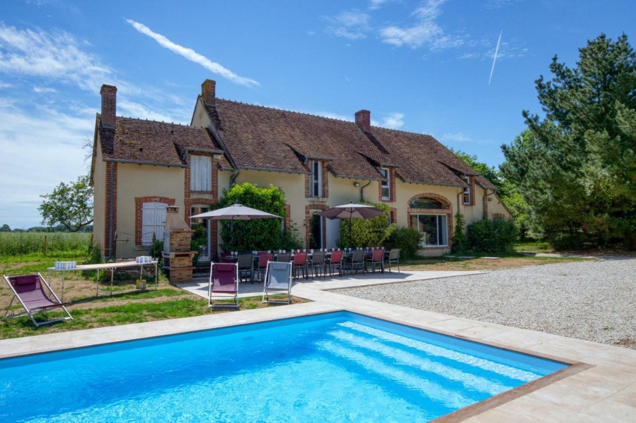 Crazy Villa Le Petit Belair 18 - Heated Pool - Foot - 2H Paris - 30P Aubigny-sur-Nere Luaran gambar