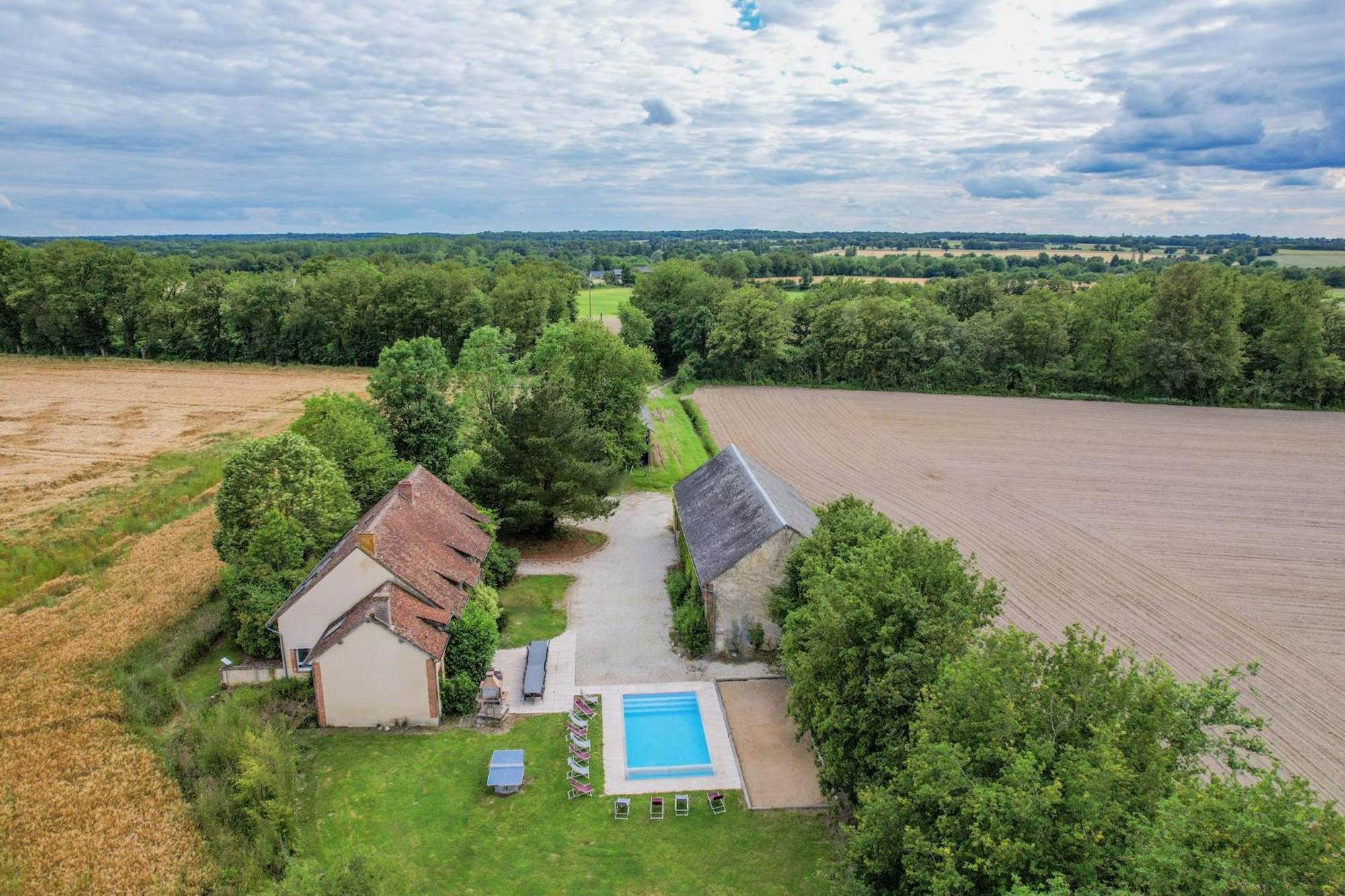 Crazy Villa Le Petit Belair 18 - Heated Pool - Foot - 2H Paris - 30P Aubigny-sur-Nere Luaran gambar